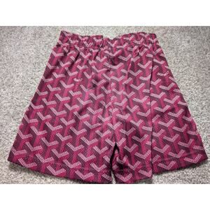 Bravest Studios Mesh Shorts Goyard W Pockets Nwot Size XS Red Maroon Geometric